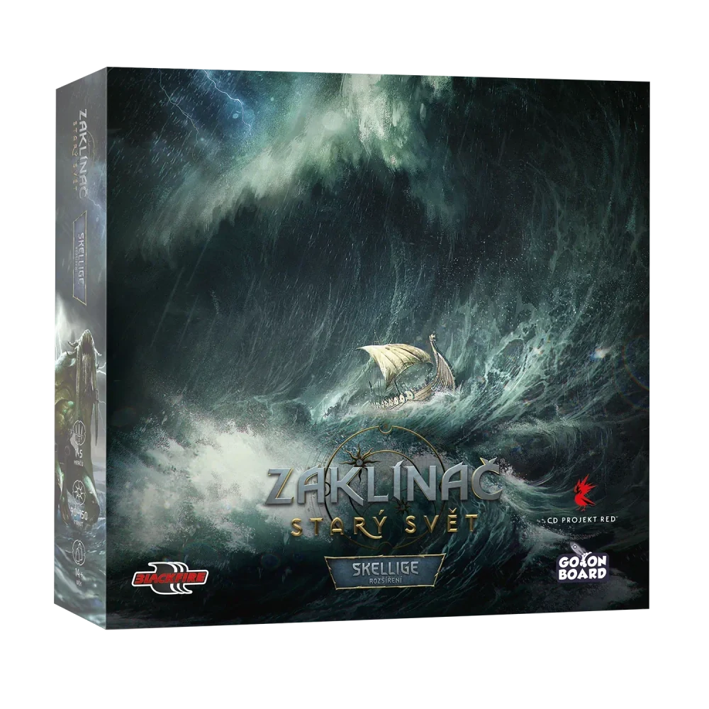 Zaklínač: Starý svět – Skellige, přední strana krabice českého rozšíření