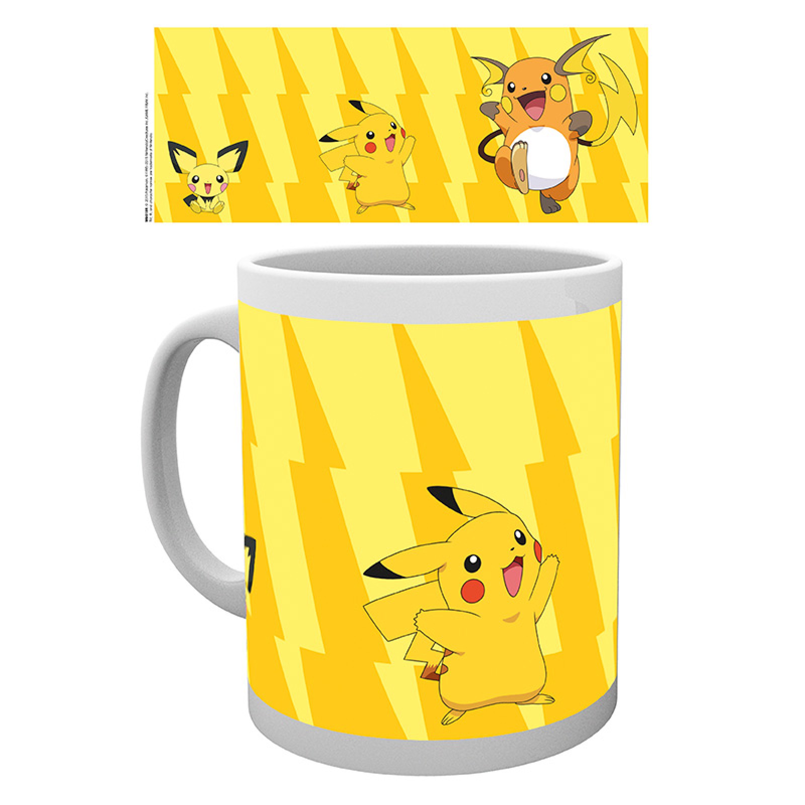 Pokémon keramický hrnek Pikachu Evolve 320 ml ABYstyle MG0189 – Pichu, Pikachu a Raichu