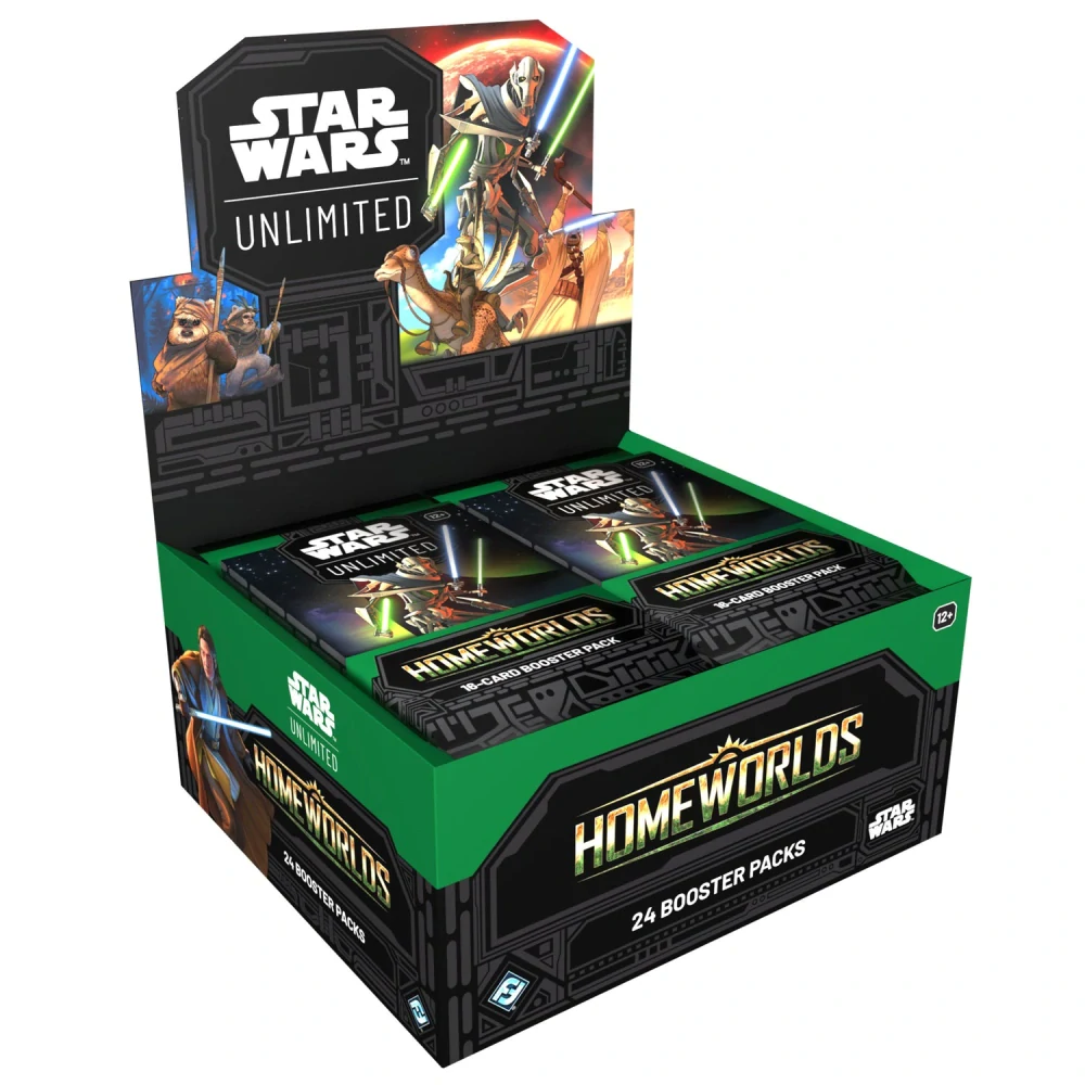 Star Wars: Unlimited – Homeworlds Booster Box (EN), přední strana balení