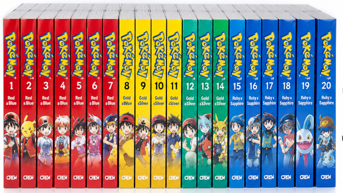 Pokémon manga 1–20 – kompletní dárkový set, všech 20 českých svazků