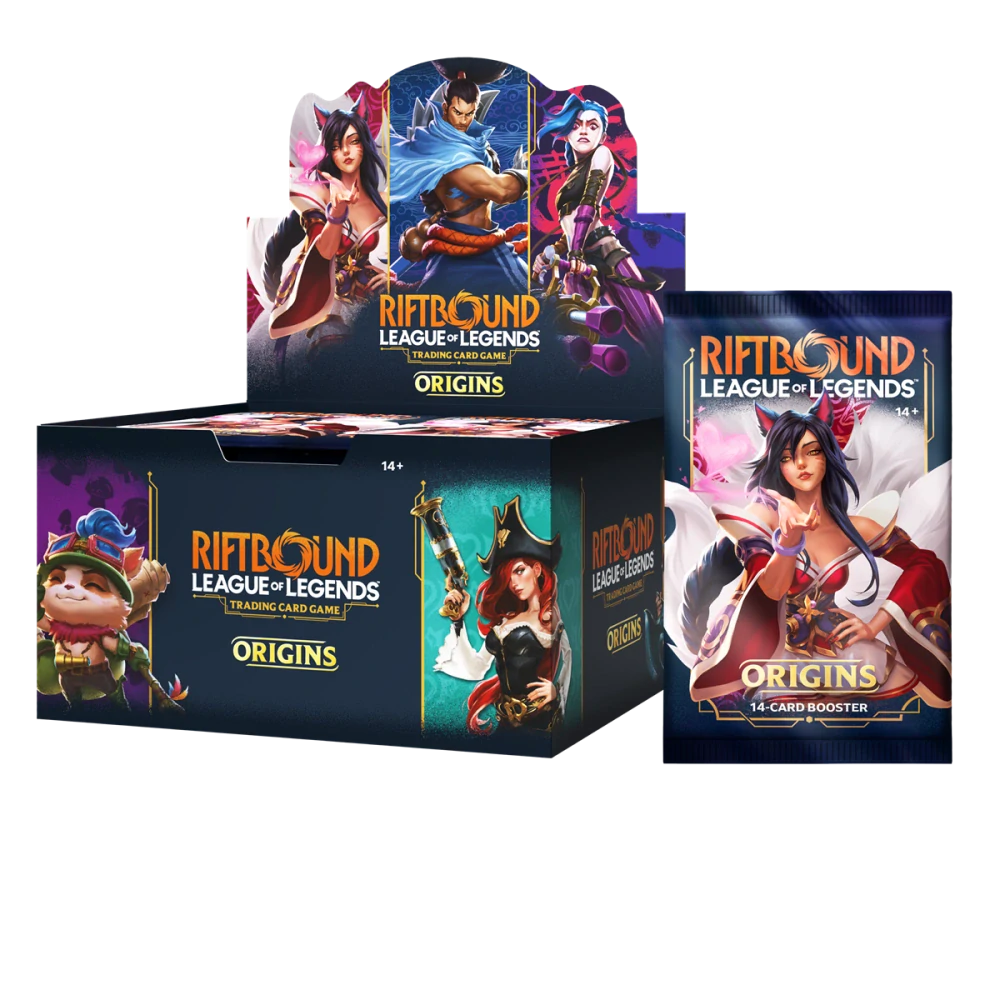 Riftbound: League of Legends TCG Set One: Origins Booster Box (EN) – přední strana balení