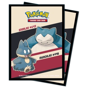 Náhled balení Pokémon Ultra PRO Snorlax & Munchlax Deck Protector, 65 ks