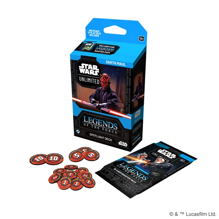 Star Wars: Unlimited – Legends of the Force Spotlight Deck Darth Maul – přední strana