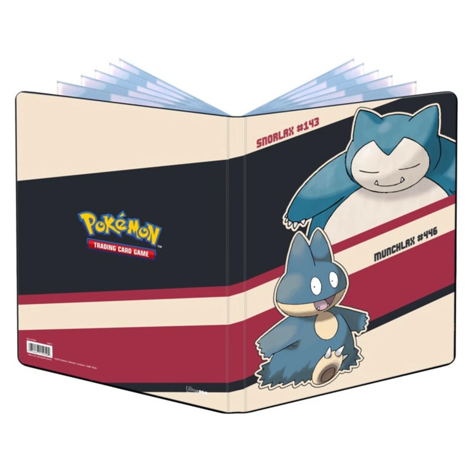 Album Pokémon Ultra PRO Snorlax & Munchlax – pohled na obal z úhlu