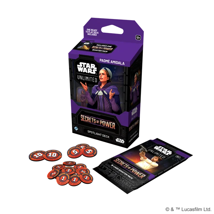 Star Wars: Unlimited – Secrets of Power Spotlight Deck PadmĂ© Amidala, balenĂ a pĹ™ĂslušenstvĂ