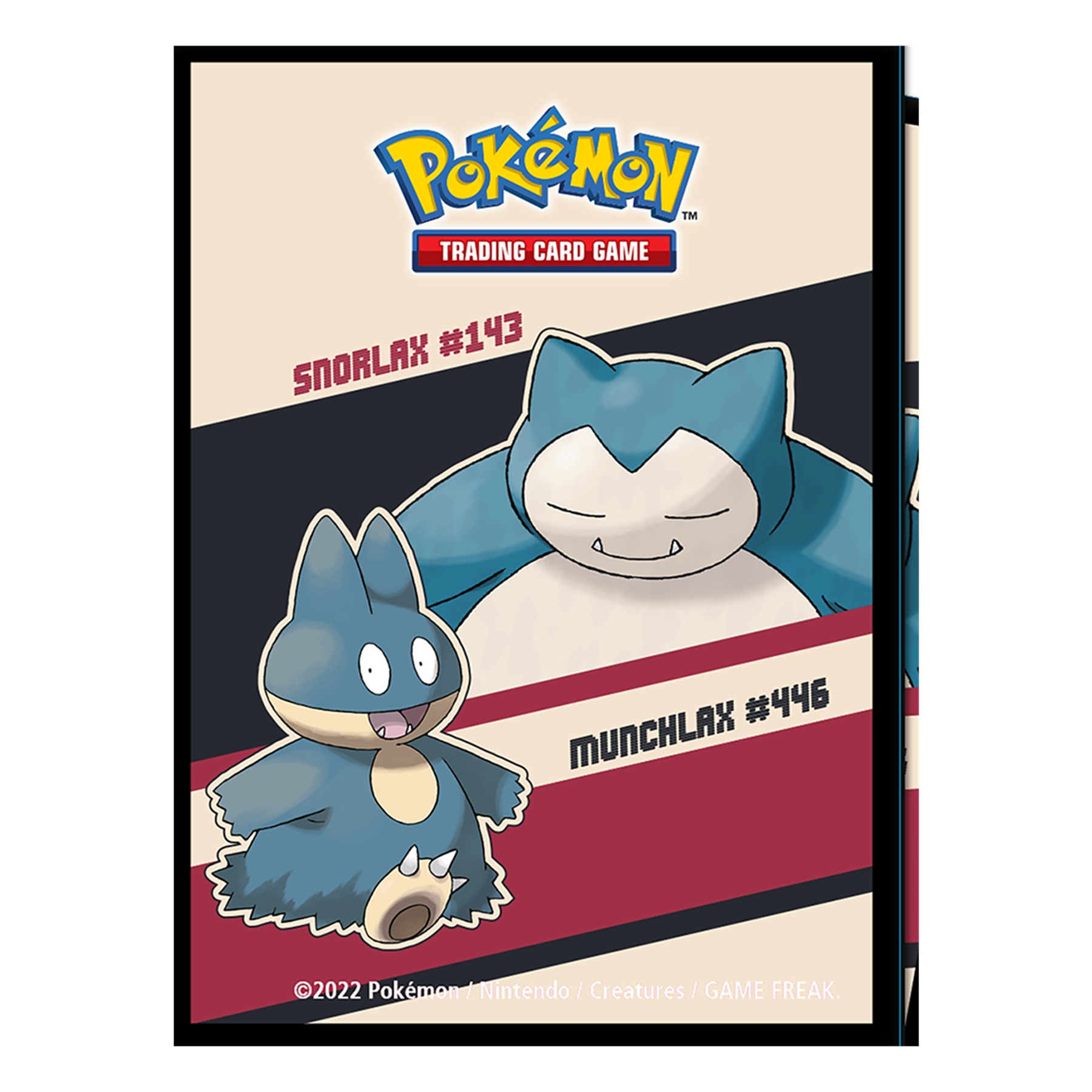 Detail motivu Snorlaxe a Munchlaxe na obalech Pokémon Ultra PRO Deck Protector