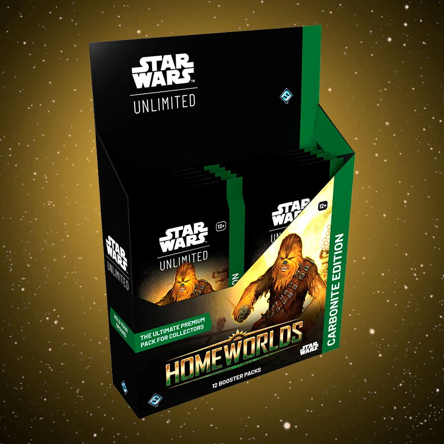 Star Wars: Unlimited – Homeworlds Carbonite Edition Booster Display, prototypový pohled 1
