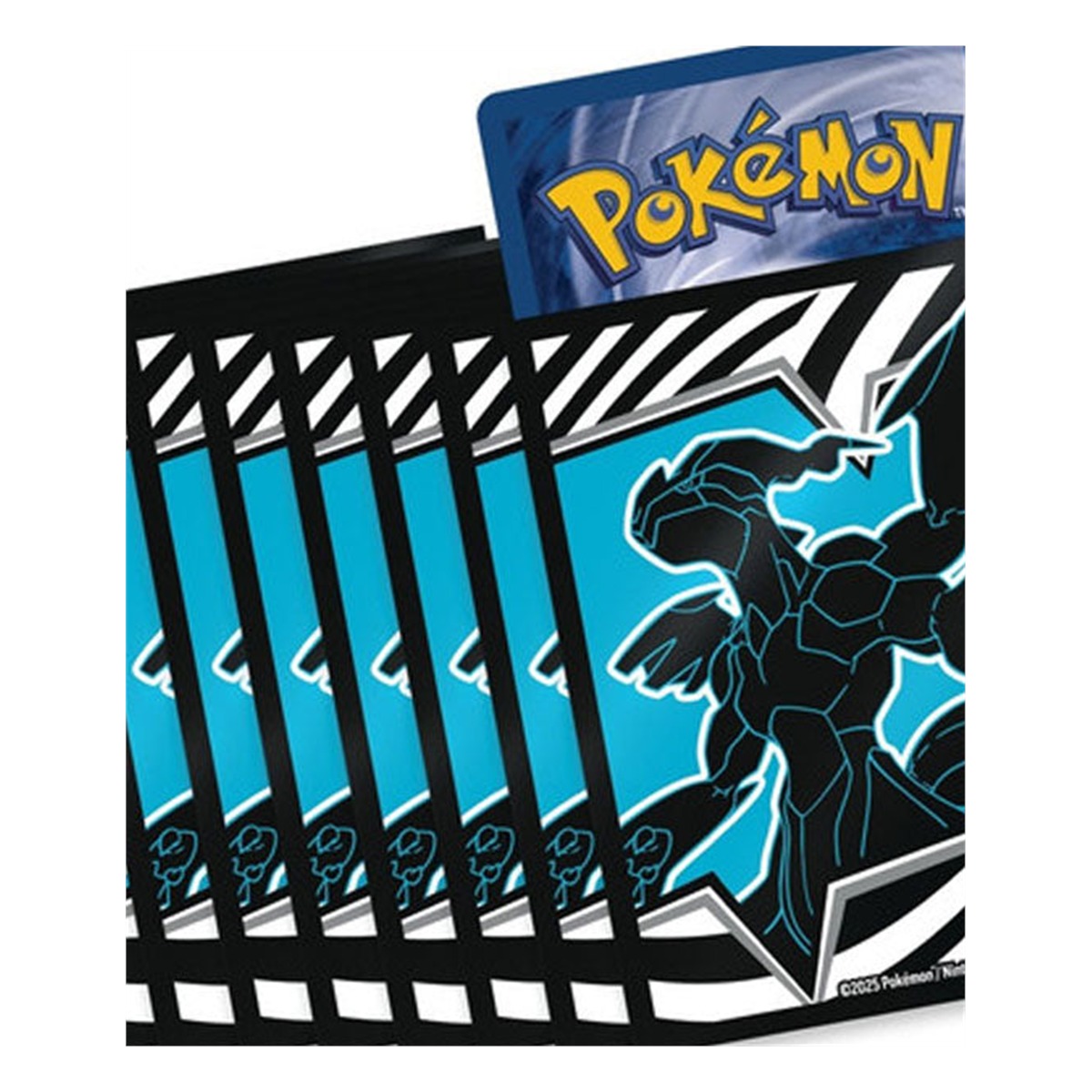 Detail ilustrace Zekroma na obalech Pokémon TCG Black Bolt