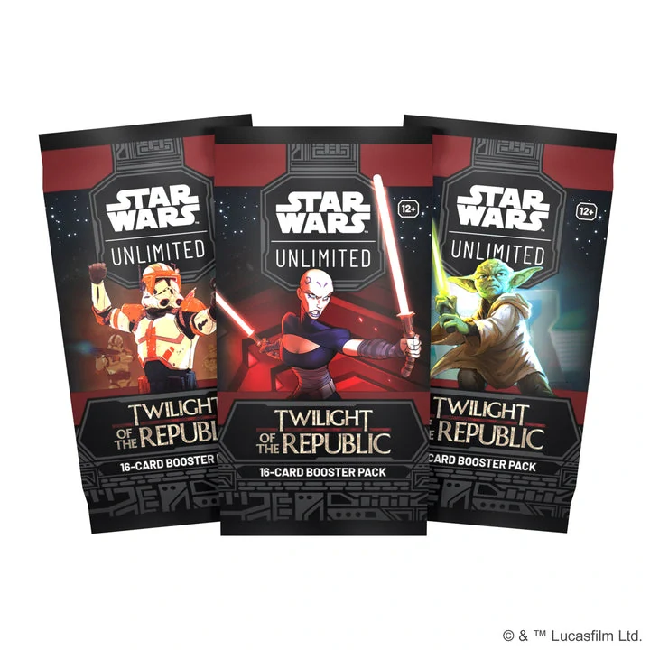 Star Wars: Unlimited – Twilight of the Republic, vyobrazenà boosterů