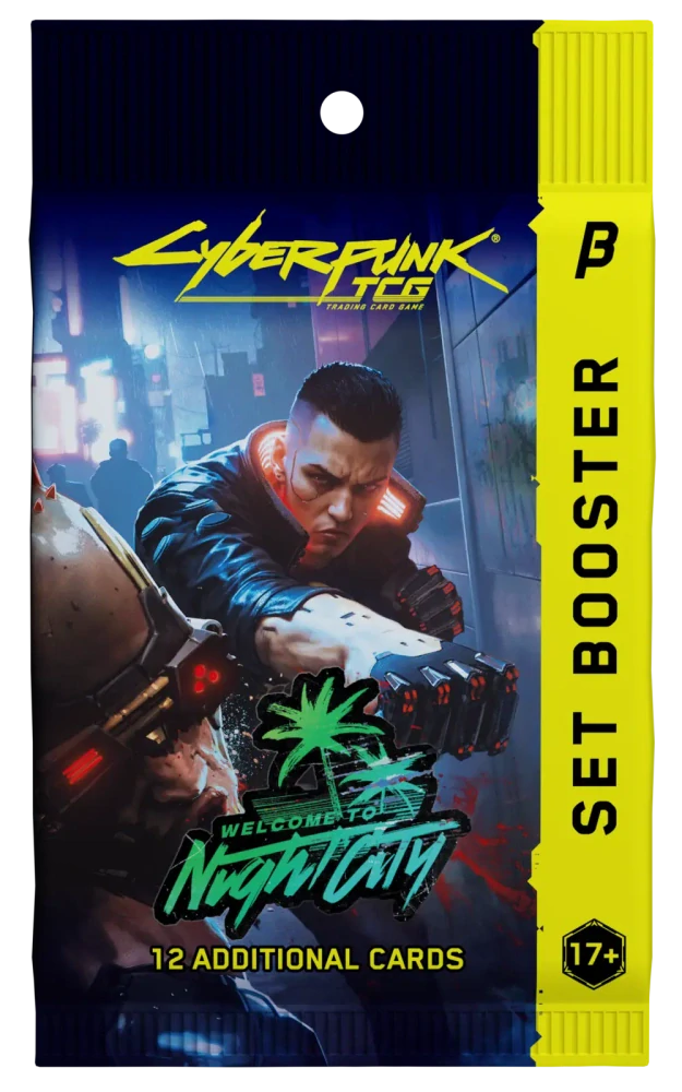 Cyberpunk TCG: Welcome to Night City – Beta Booster, oficiální balení Beta, 12 karet, EN, 17+