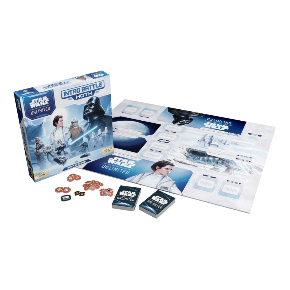 Star Wars: Unlimited – Intro Battle: Hoth, ukázka herních karet