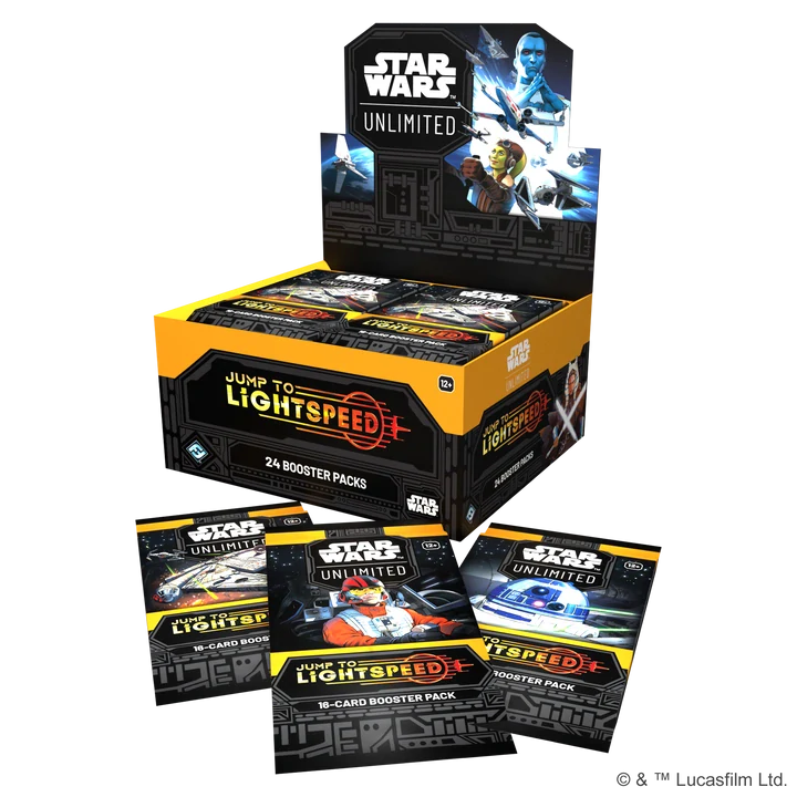 Star Wars: Unlimited – Jump to Lightspeed, booster display a balenà boosterů