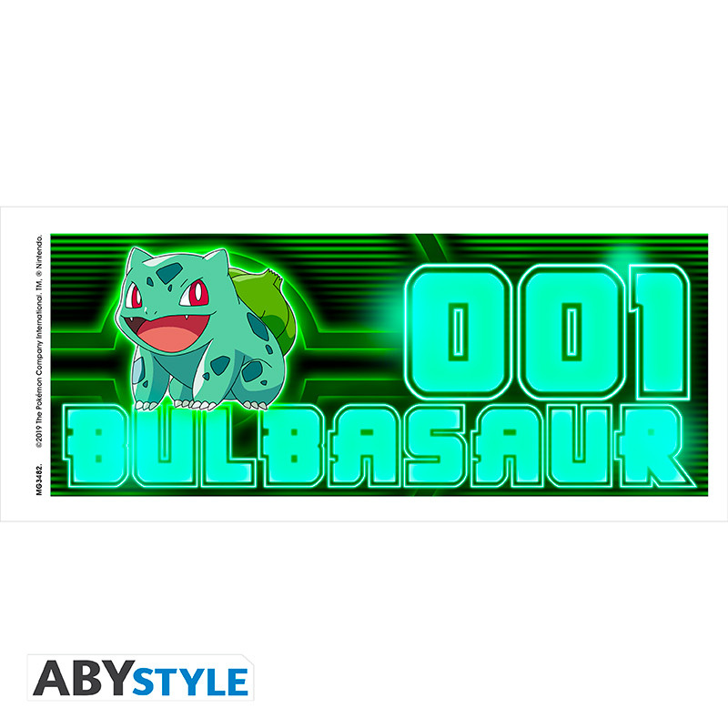 Pokémon keramický hrnek Bulbasaur Neon ABYstyle MG3482 – detail motivu