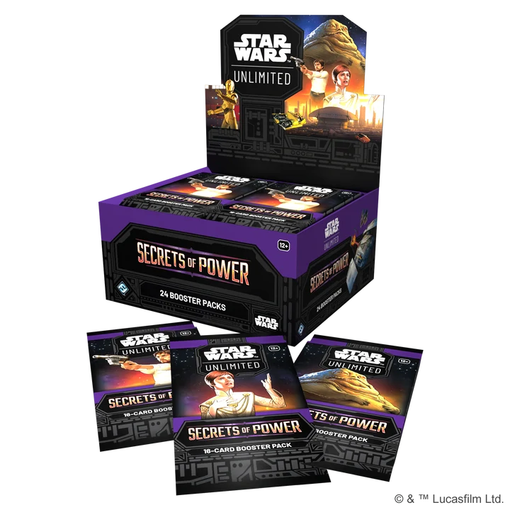 Star Wars: Unlimited – Secrets of Power, booster display a balenà boosterů