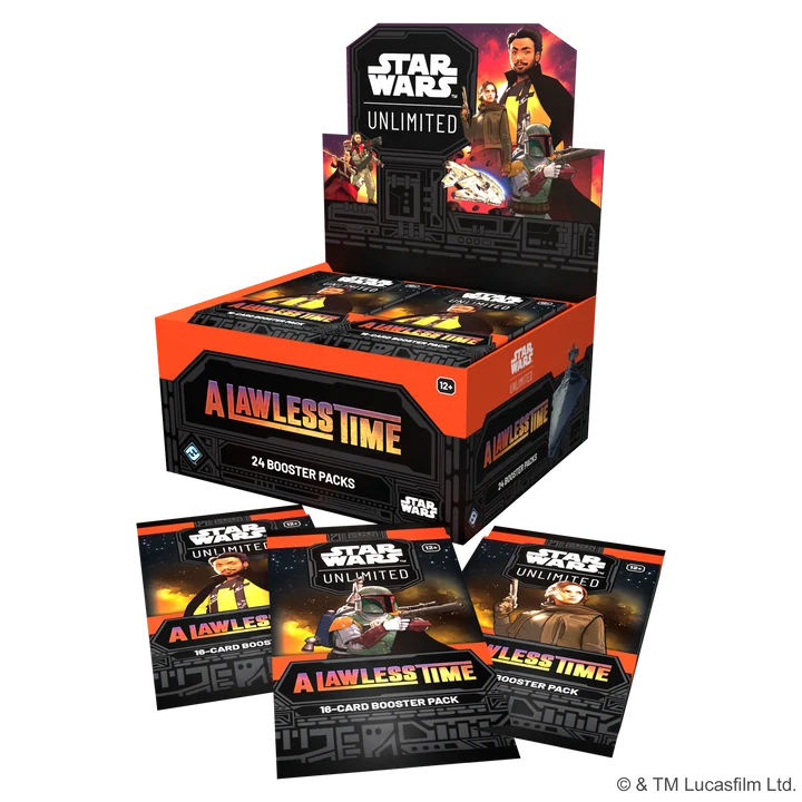 Star Wars: Unlimited – A Lawless Time, booster display a balenà boosterů