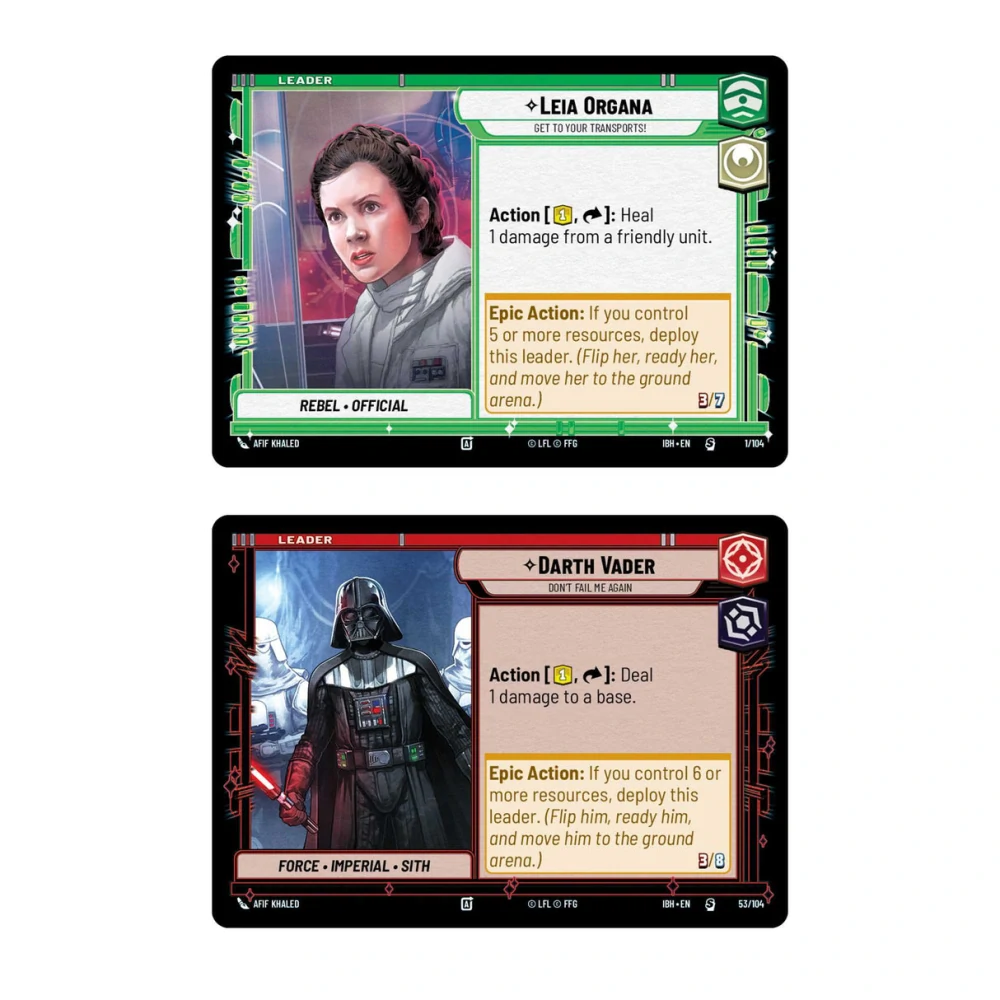 Star Wars: Unlimited – Intro Battle: Hoth, herní komponenty