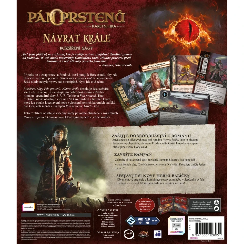 Pán prstenů: Návrat krále – zadní strana krabice