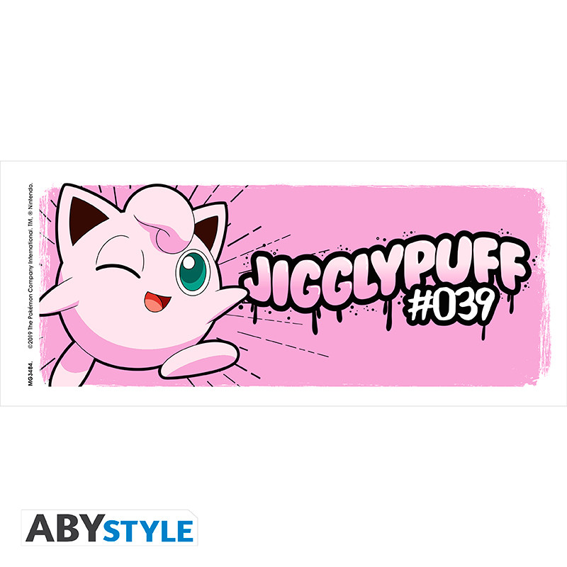 Pokémon keramický hrnek Jigglypuff Comic – detail motivu