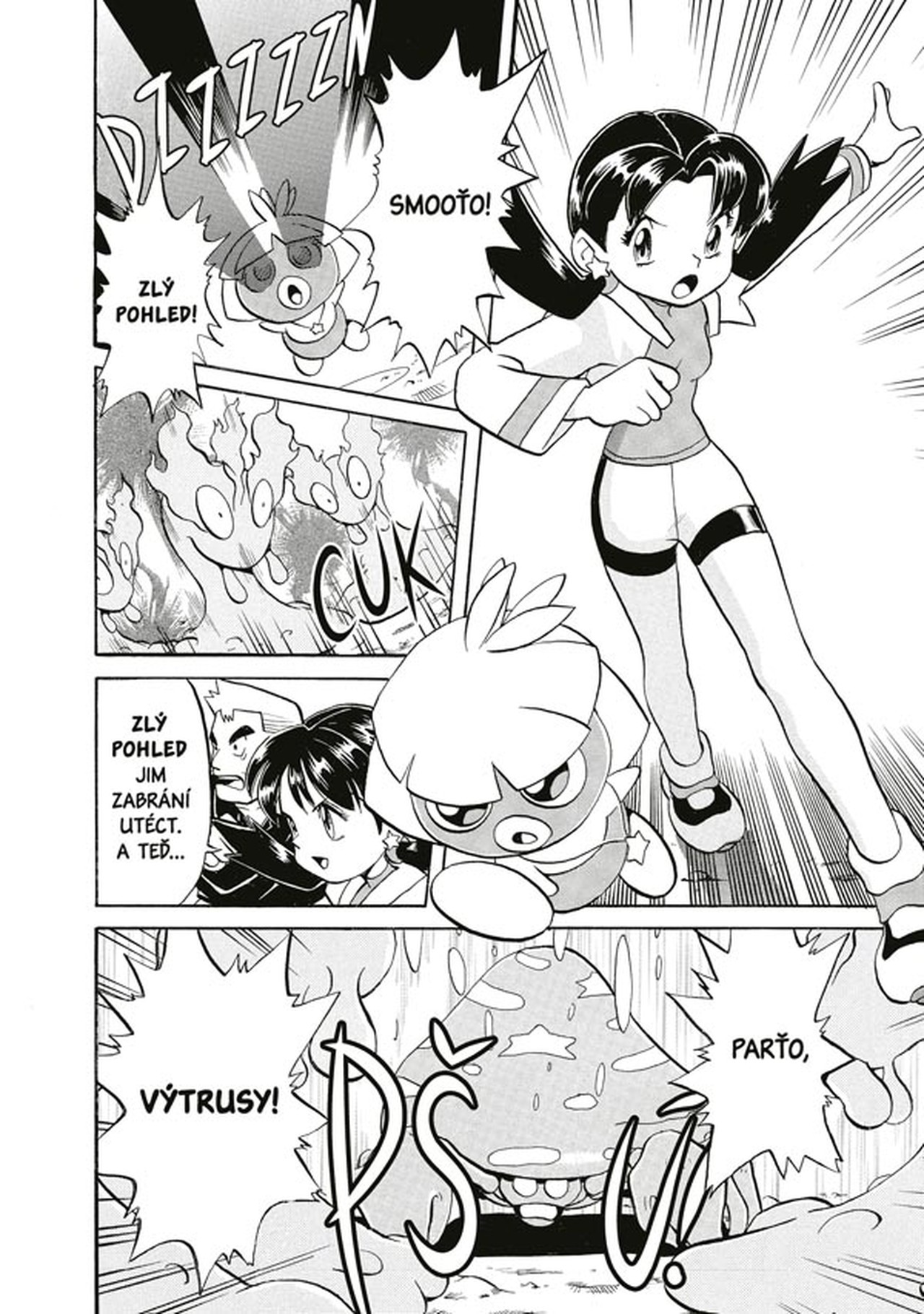 Pokémon 10 (Gold a Silver) – ukázka černobílé kresby