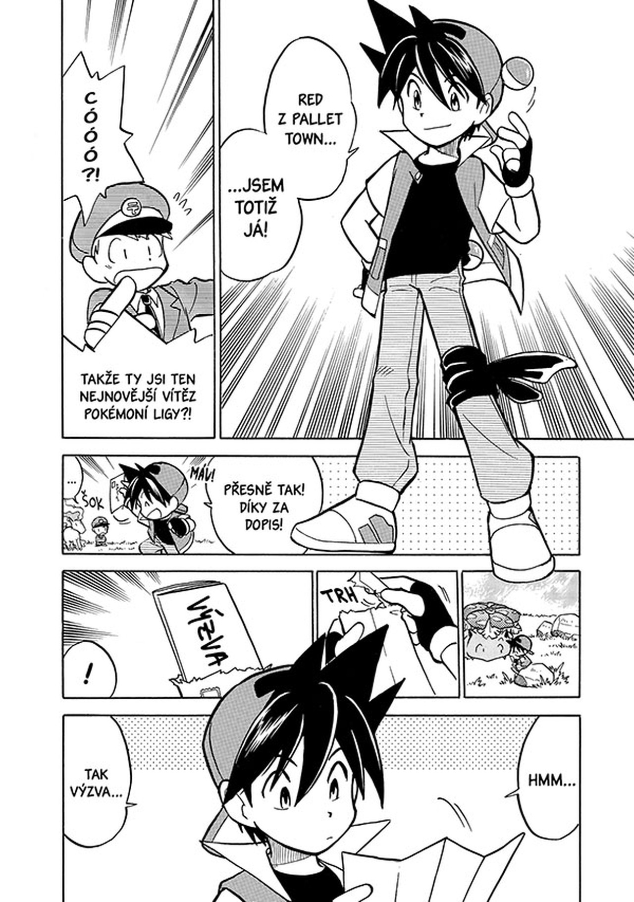Pokémon 4 (Red a Blue) – ukázka černobílé kresby