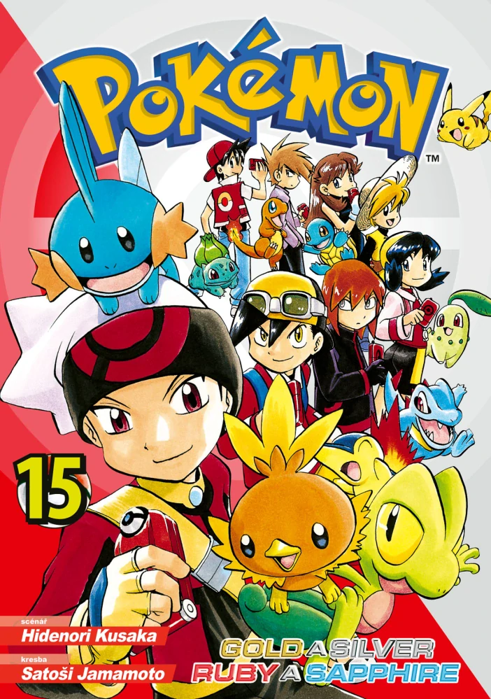 Pokémon manga 15 – obálka svazku zařazeného do kompletní sady 1–20