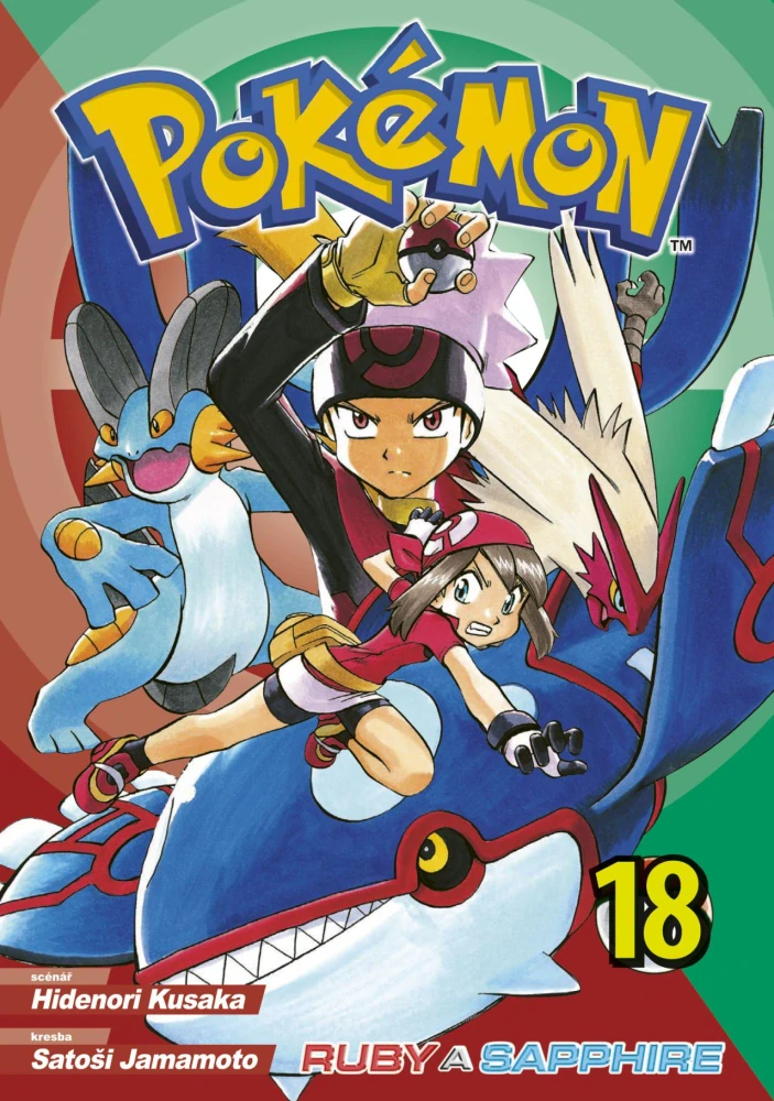 Pokémon manga 18 – obálka svazku zařazeného do kompletní sady 1–20
