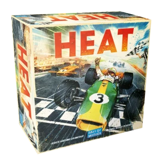 Heat – krabice českého vydání závodní deskové hry Days of Wonder s historickými monoposty